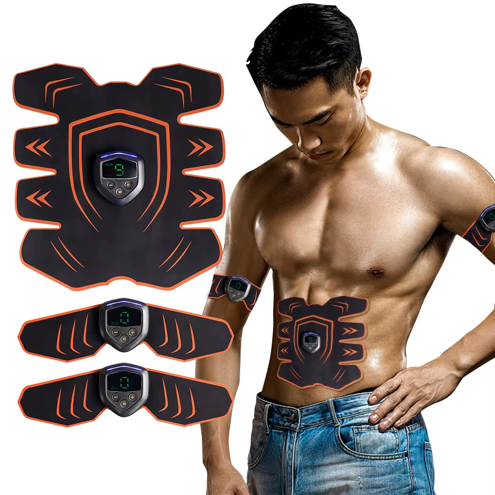 Abdominal Muscle Stimulator Trainer EMS Abs Fitness Equipment Training Gear Muscles Electrostimulator Exercise at Home Gym